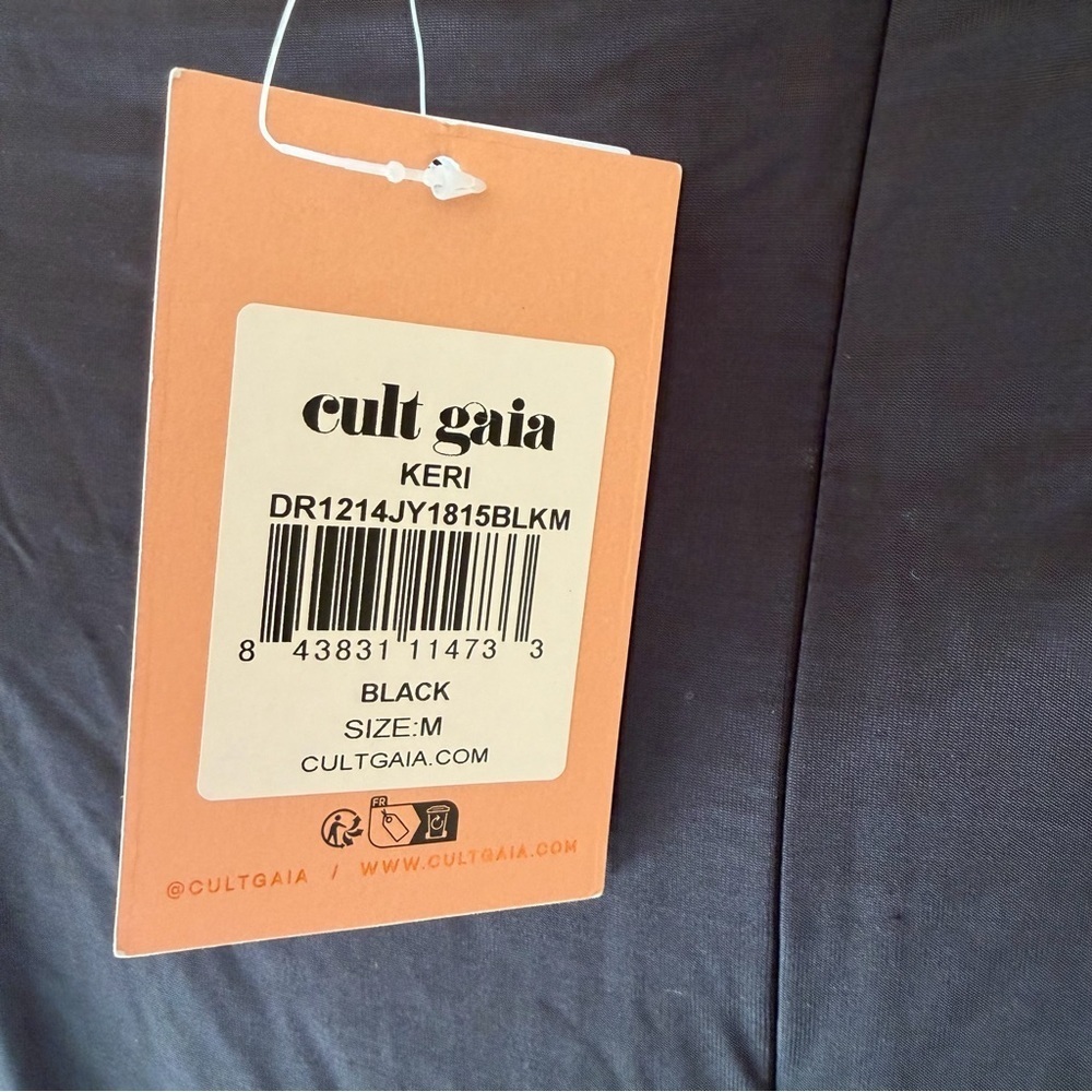 Cult Gaia Keri Dress Black Maxi cutout jersey slinky gown NWT Revolve $898 M - Picture 11 of 12